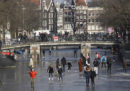 Ad Amsterdam si pattina sui canali