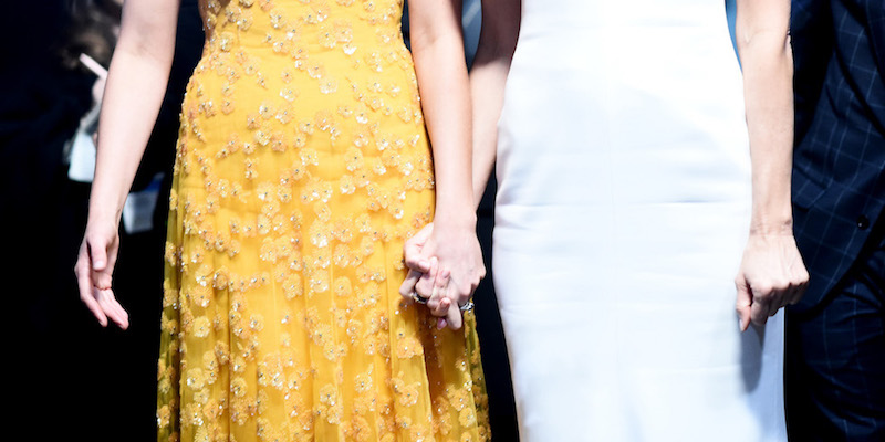 Greta Gerwig e Laura Dern 
(Matt Petit/A.M.P.A.S via Getty Images)