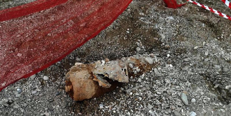 La bomba trovata a Fano (Comune di Fano/ANSA)