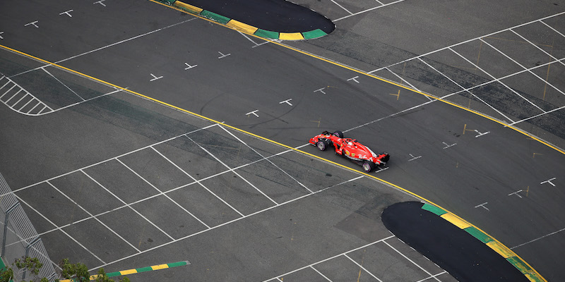 Sebastian Vettel durante le qualifiche del GP di Melbourne (Clive Mason/Getty Images)