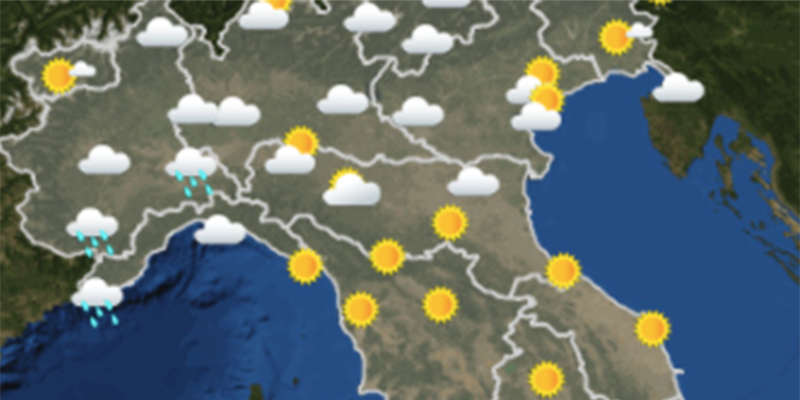 Il meteo in Italia per sabato 24 marzo