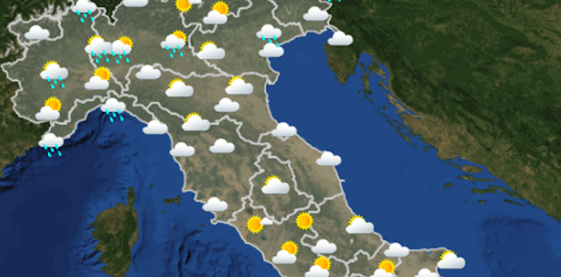 Le previsioni meteo per venerdì 30 marzo