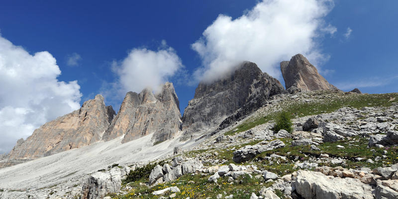 Le Tre Cime di Lavaredo, nelle Dolomiti di Sesto (GIUSEPPE CACACE/AFP/Getty Images)