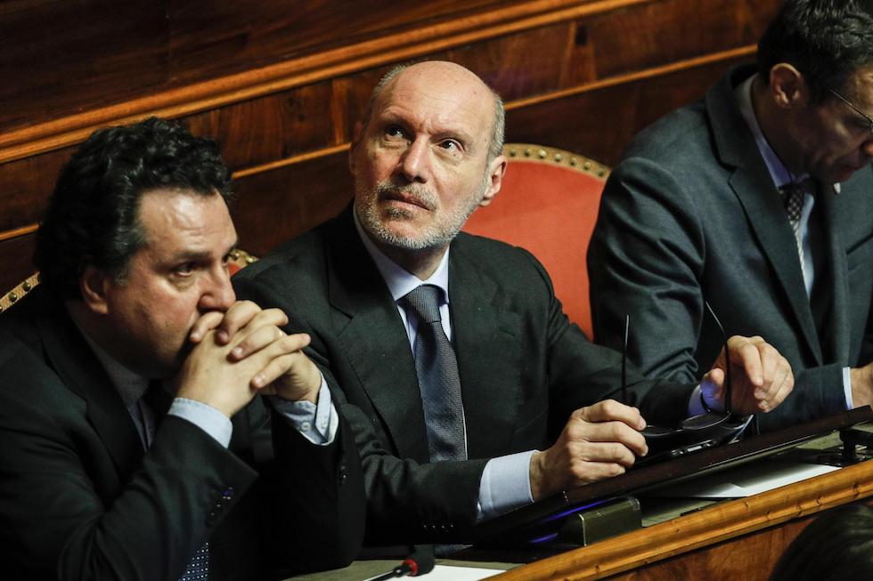 Gregorio De Falco nell'aula del Senato – Roma 23 marzo 2018
(ANSA/GIUSEPPE LAMI)