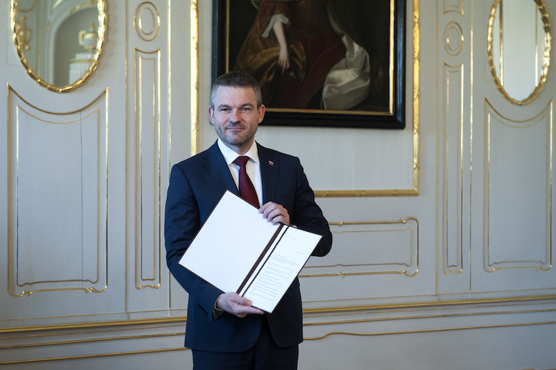 Peter Pellegrini, poco dopo la sua nomina a primo ministro (CTK via AP Images)