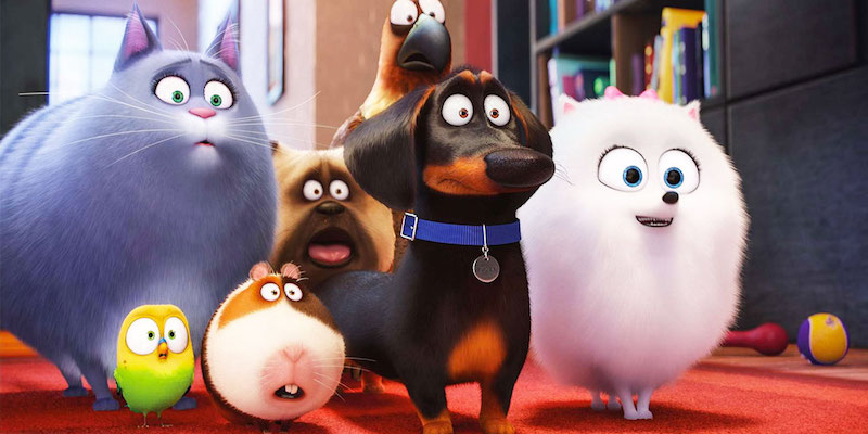 Alcuni personaggi del film animato "Pets", in onda stasera in TV