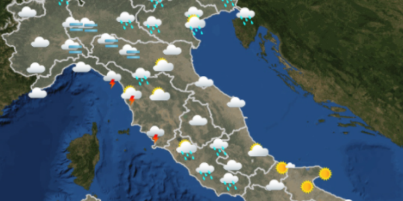 Il meteo domani a