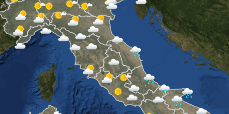 Le previsioni meteo per domani, mercoledì 21 marzo