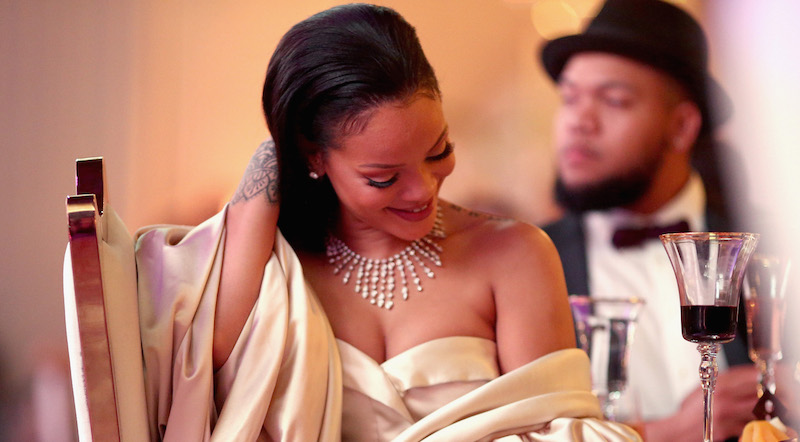 Rihanna a una serata di gala organizzata dalla sua associazione di beneficenza, "The Clara Lionel Foundation", a Santa Monica, California, 10 dicembre 2015
(Christopher Polk/Getty Images for The Clara Lionel Foundation)