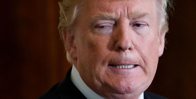 Il presidente degli Stati Uniti Donald Trump il 6 marzo 2018 (MANDEL NGAN/AFP/Getty Images)