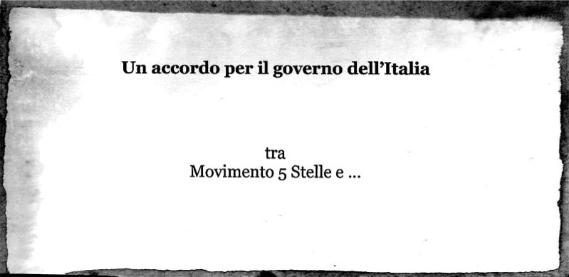 Il Movimento 5 Stelle ha pubblicato il suo "contratto di governo"