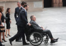 L'ex presidente degli Stati Uniti George H.W. Bush, 93 anni, è stato ricoverato in ospedale