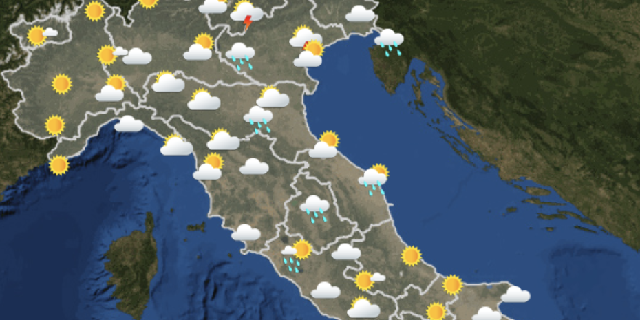 Le previsioni del tempo per giovedì 5 aprile
