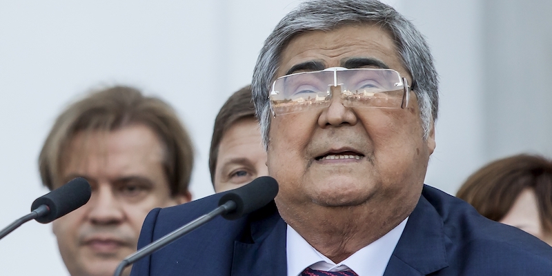 L'ex governatore della regione di Kemerovo Aman Tuleyev (AP Photo)