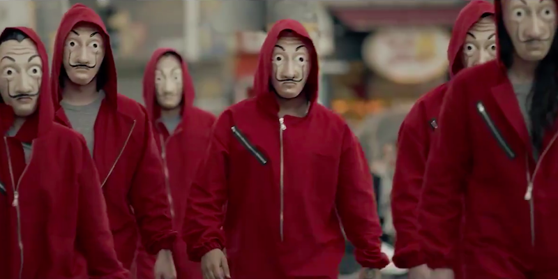 Immagine tratta dal trailer turco di "La casa de papel"