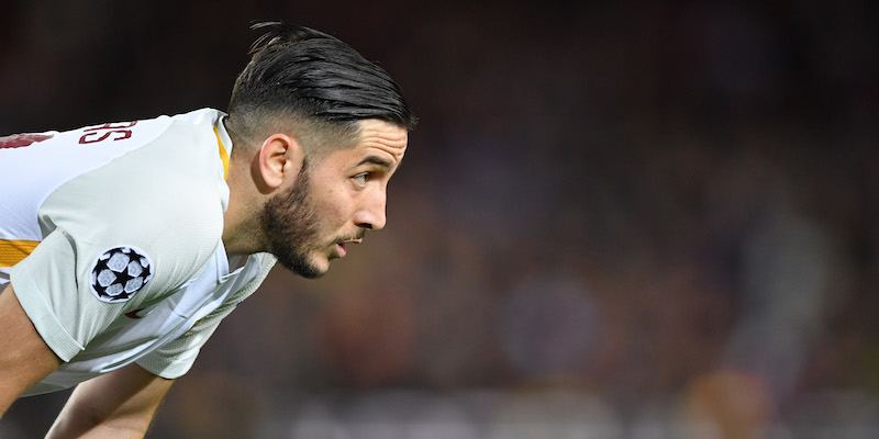 Kostas Manolas durante Barcellona-Roma (Stuart Franklin/Getty Images)