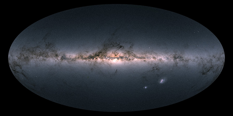 La Via Lattea, la nostra galassia, vista dal satellite Gaia (ESA/Gaia/DPAC)