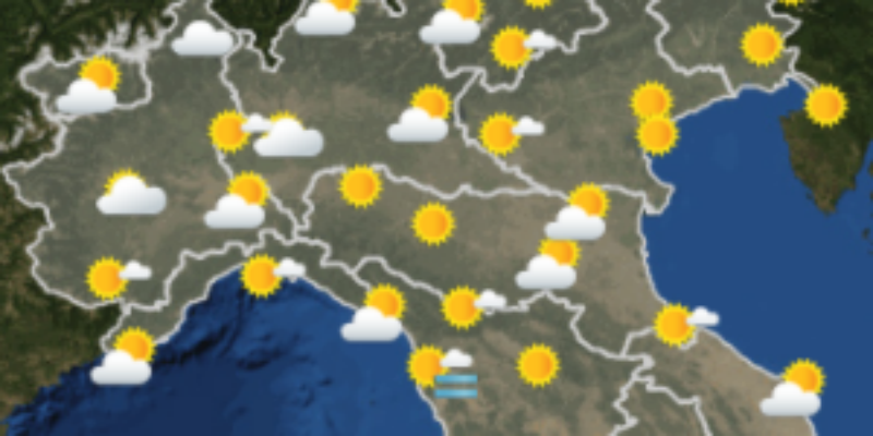 Le previsioni meteo per domani, lunedì 23 aprile