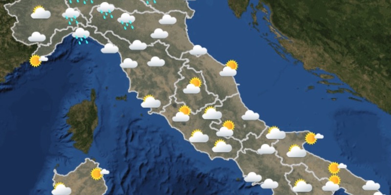 Le previsioni meteo per lunedì 16 aprile