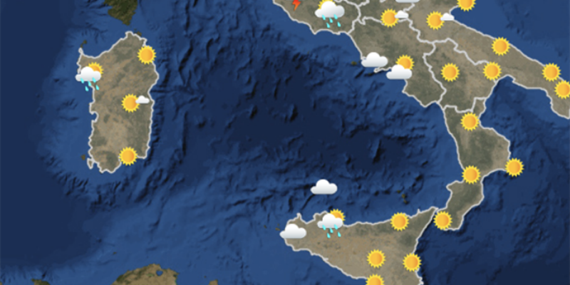 Meteo: le previsioni per giovedì 12 aprile