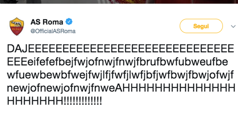 Il profilo Twitter di una squadra che fa 3 gol al Barcellona e va in semifinale di Champions League