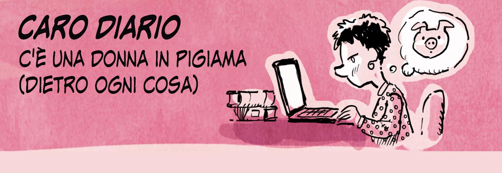 Una donna in pigiama