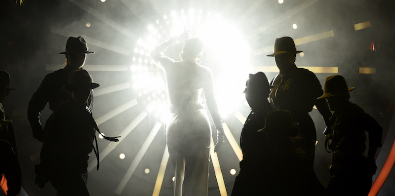 Jennifer Lopez canta ai "Dinero" Billboard Music Awards, Las Vegas, Nevada, 20 maggio 2018
(Chris Pizzello/Invision/AP)