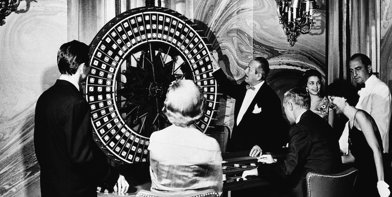 La ruota della fortuna nel casino dell'Hotel National De Cuba, L'Avana, 1 ottobre 1958
(AP Photo)