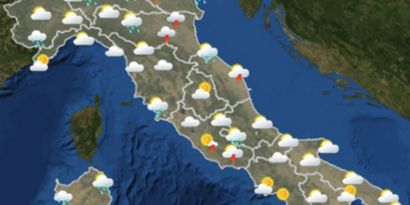 Previsioni meteo per il 5 maggio