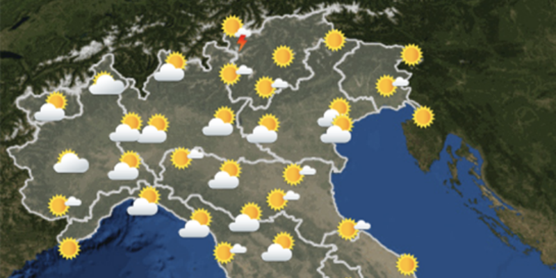 Previsioni meteo per il 25 maggio