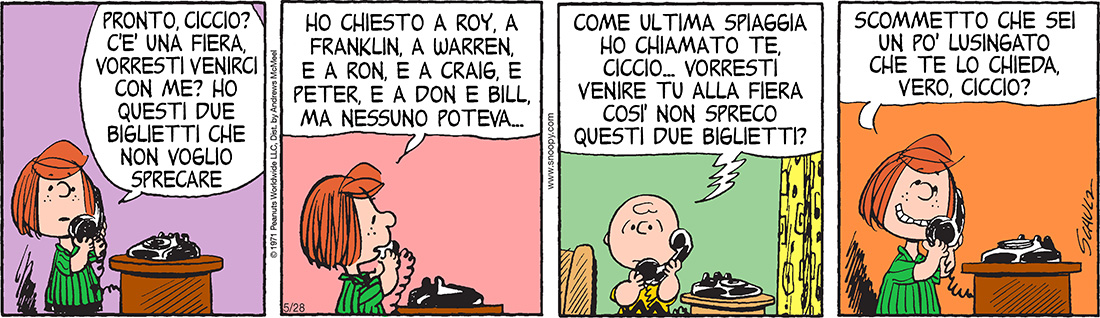 Peanuts 2018 maggio 28