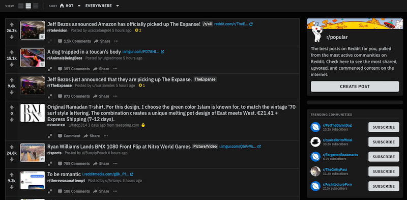 Ora Reddit ha anche una modalità notturna
