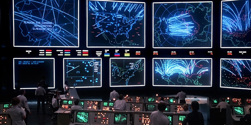 Una scena di "Wargames - Giochi di guerra" (1983, MGM/UA Entertainment Company)