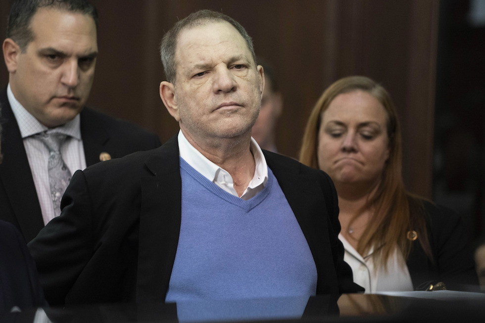 Harvey Weinstein al distretto di Polizia, New York, 25 maggio 2018
(Steven Hirsch/New York Post via AP, Pool)