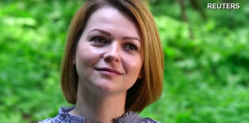 Yulia Skripal nel video trasmesso da Reuters