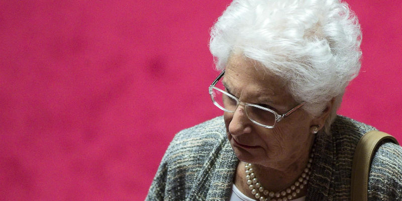 La senatrice a vita Liliana Segre (ANSA/ANGELO CARCONI)
