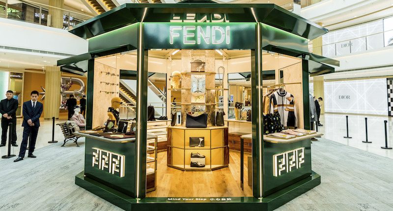 Una boutique di Fendi in un centro commerciale a Shanghai, 26 aprile 2018
(Imaginechina via AP Images)