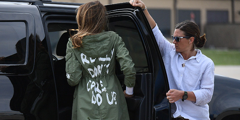 Melania Trump in Maryland, 21 giugno 2018 (MANDEL NGAN/AFP/Getty Images)