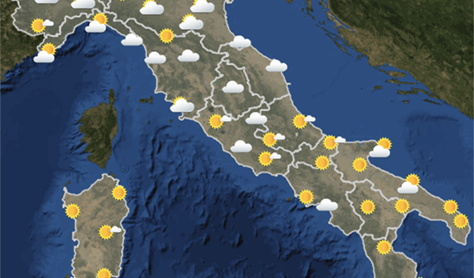 Le previsioni meteo per sabato 9 giugno