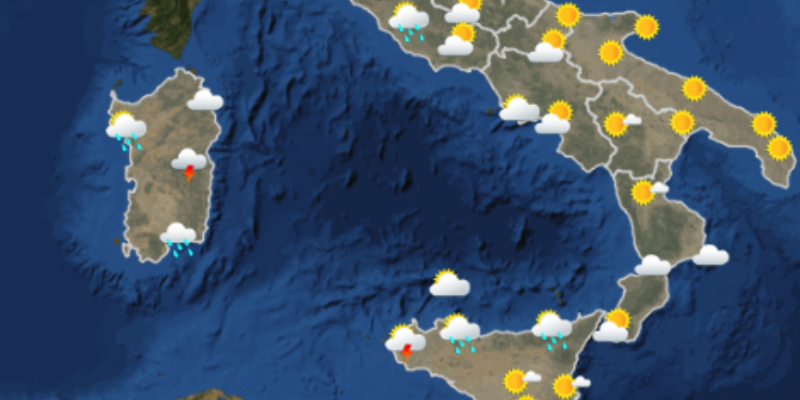 Le previsioni meteo per domani, domenica 24 giugno