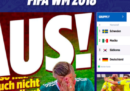 Le homepage dei giornali tedeschi dopo l'uscita della Germania dai Mondiali