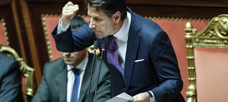 Risultati immagini per conte al senato