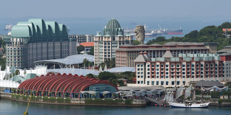 L'isola di Sentosa, Singapore (ROSLAN RAHMAN/AFP/Getty Images)