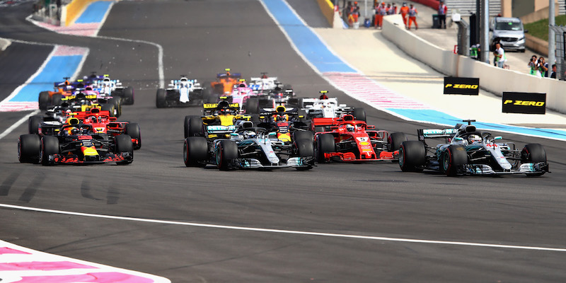 La partenza del Gran Premio di Francia (Mark Thompson/Getty Images)