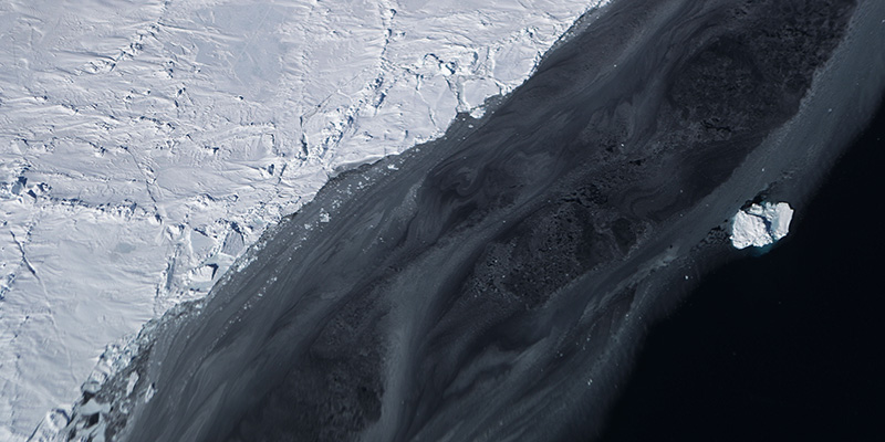 I margini di un ghiacciaio nella Penisola antartica (Mario Tama/Getty Images)