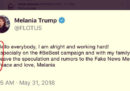Il tweet di Melania Trump che avete visto girare in questi giorni è falso