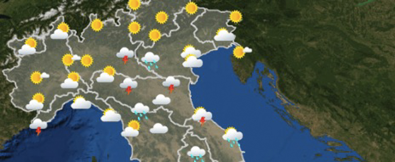 Le previsioni del tempo di domani, venerdì 22 giugno