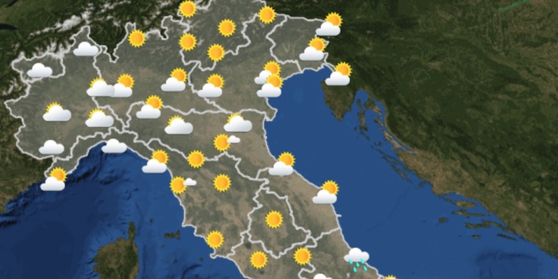 Le previsioni meteo per martedì 26 giugno