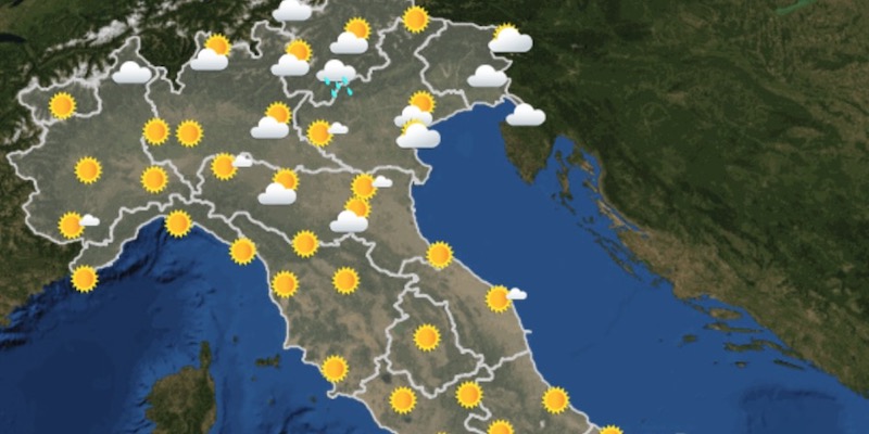 Le previsioni meteo di domani, domenica 1 luglio