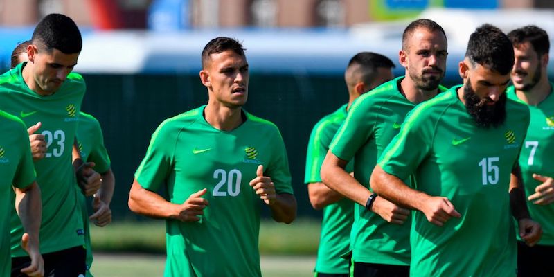 L'Australia in allenamento a Sochi (NELSON ALMEIDA/AFP/Getty Images)